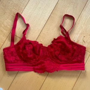 Never worn Red Lace Bra